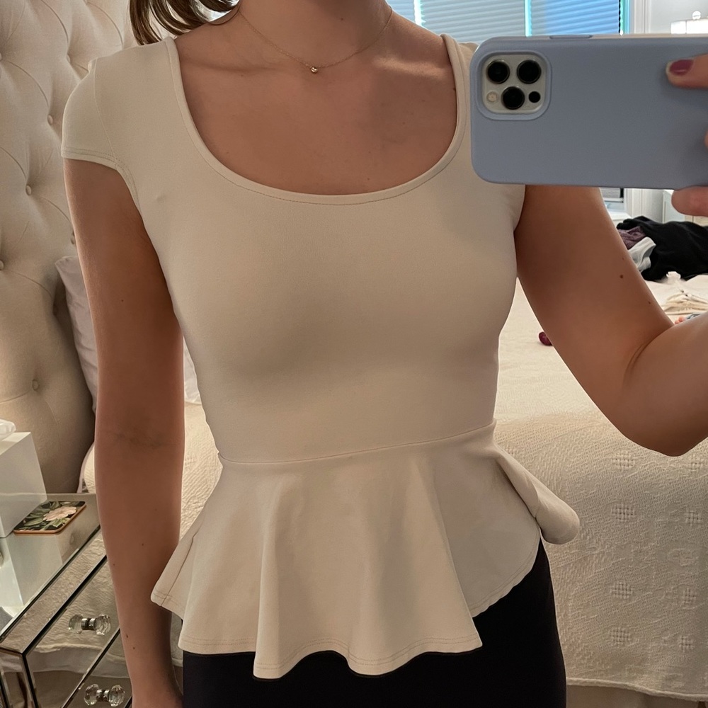 Bebe Peplum Top